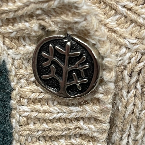 Vintage NorthCrest Thematic Holdiay Sweater Cabin Wreath Reindeer Snow Wreath - Picture 5 of 11